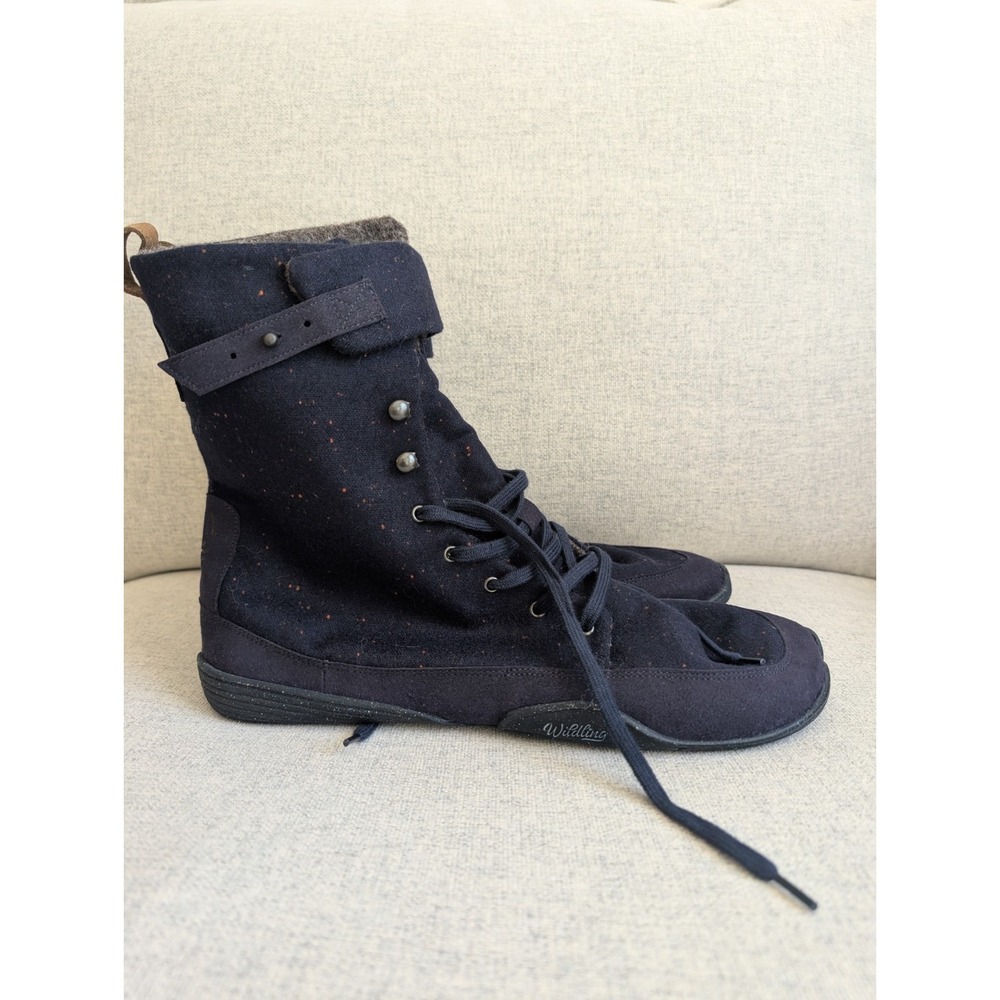 Wildling Astron Barefoot Boot Wool Navy Blue 45 Made In Portugal